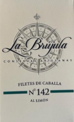 La Brújula No. 142 Mackerel Fillets with Lemon in Olive Oil 