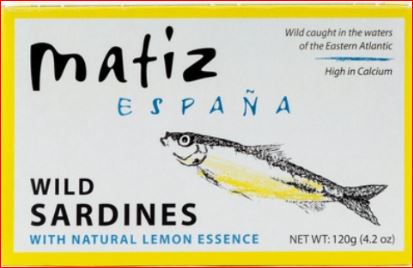 Matiz Sardines Lemon 4.2 oz. ON SALE 