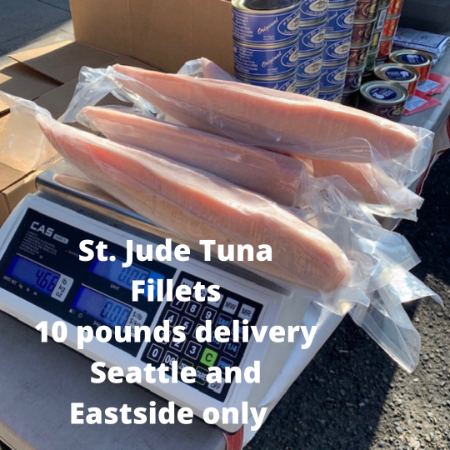 10 pounds of  SASHIMI GRADE FILLETS   175.00   fillets, sushi, st. jude tuna, Seattle, fish, loins,tuna fillets