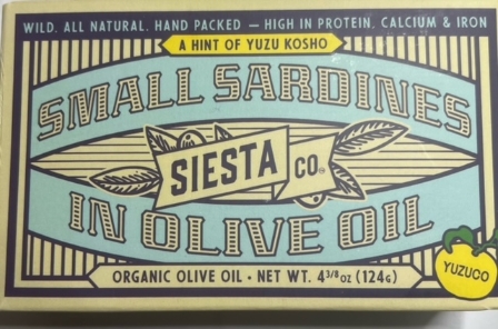 Siesta Small Sardines Yuzu Kosho  