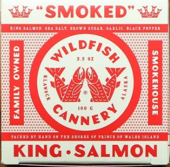 Wildfish Cannery Smoked King Salmon, 3.5oz Alaska 
