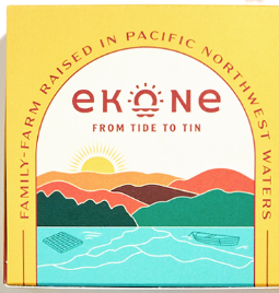 Ekone Smoked Oysters Lemon Pepper 3 oz.  oysters,pacificnorthwest,seattleseafood,ekone